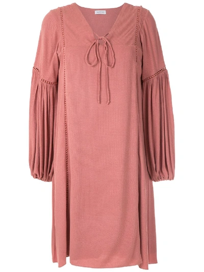 Shop Olympiah Hagia Wide Sleeves Dress In Pink