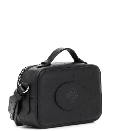 Shop Acne Studios X Mulberry Leather Crossbody Bag In Black