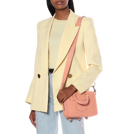 Shop Acne Studios X Mulberry Leather Shoulder Bag In Pink