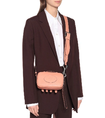 Shop Acne Studios X Mulberry Leather Crossbody Bag In Pink