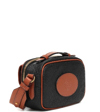 Shop Acne Studios X Mulberry Mini Leather Crossbody Bag In Black