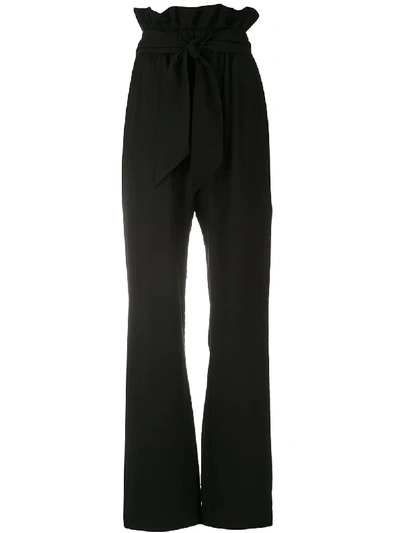 Shop Olympiah Laurier Paperbag Waist Trousers In Black