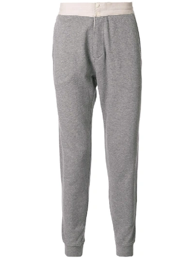 Shop Kent & Curwen Tapered Track Trousers In Grey