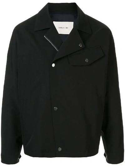 Shop Cerruti 1881 Lightweight Boxy Jacket In Black
