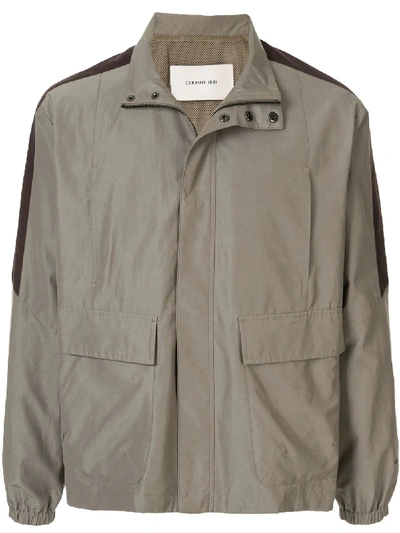 Shop Cerruti 1881 Lightweight Side-stripe Jacket In Green