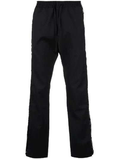 Shop Cmmn Swdn Drawstring Waist Trousers In Black