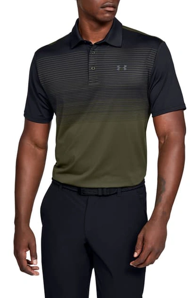 Shop Under Armour Playoff 2.0 Loose Fit Polo In Black/ Pitch Grey