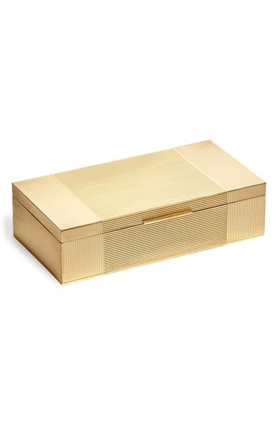 Shop Ralph Lauren Luke Jewelry Box - Metallic In Gold
