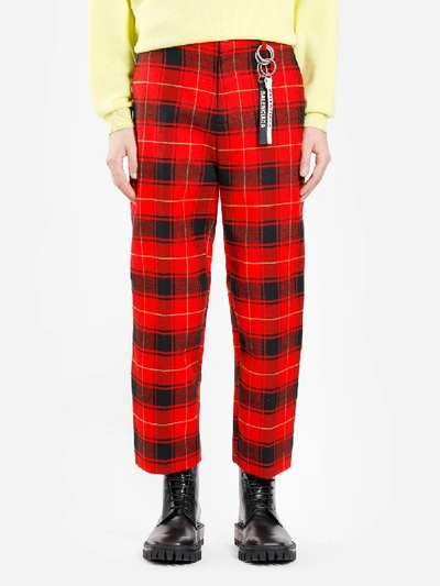 Shop Balenciaga Trousers In Red