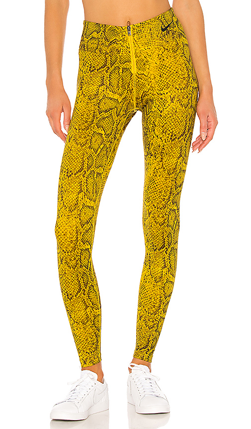 nike python yellow leggings