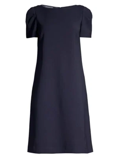 Shop Lafayette 148 Women's Cohen Short-sleeve Dress In Royal Blue