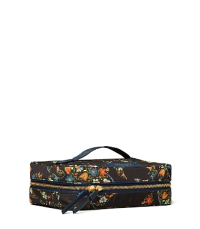 Perry Nylon Printed Cosmetic Set In Sacred Floral