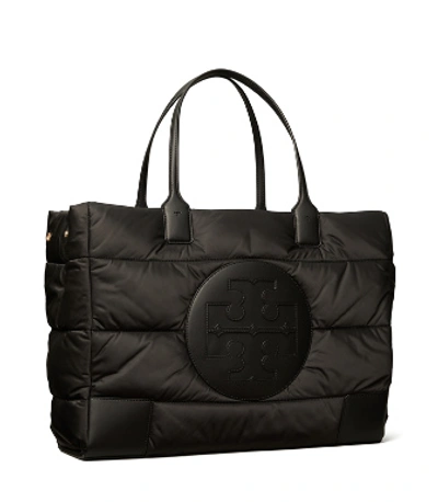 Shop Tory Burch Ella Puffer Tote Bag In Black