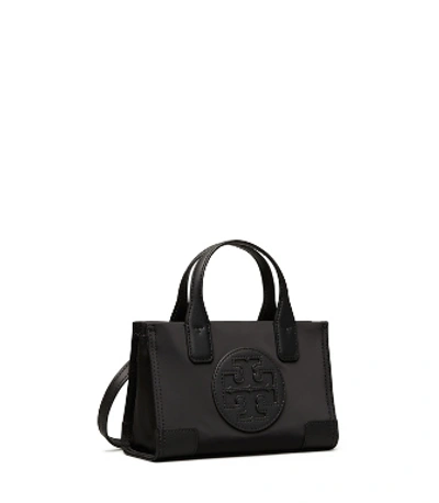 Shop Tory Burch Ella Micro Tote Bag In Black
