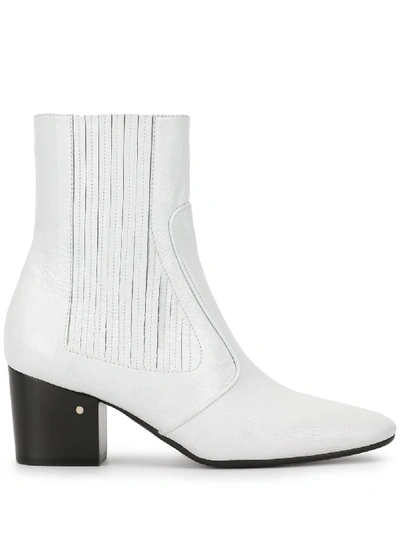Shop Laurence Dacade Ringo Pleated Boots In White