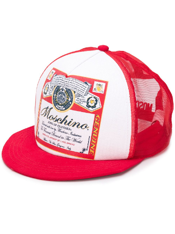 red budweiser hat