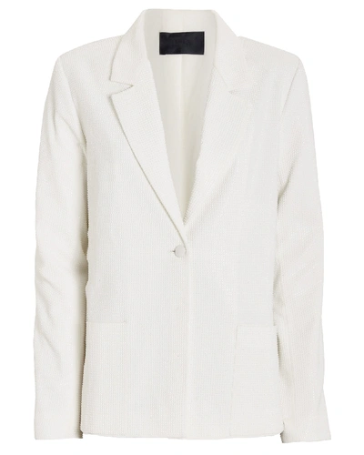 Shop Rta Sasha Embellished Blazer In White