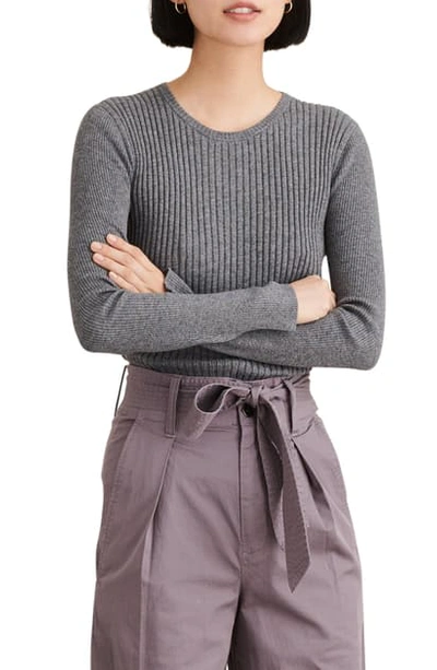 Shop Alex Mill Ribolata Wool Blend Pullover In Lead