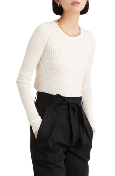 Shop Alex Mill Ribolata Wool Blend Pullover In Ivory