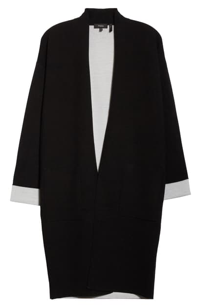 theory double faced cardigan