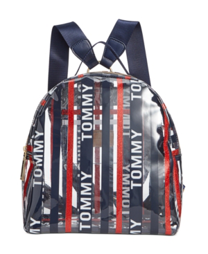 tommy hilfiger clear backpack