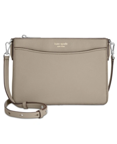 Shop Kate Spade New York Margaux Crossbody In True Taupe/sliver
