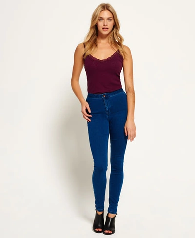 Shop Superdry Evie Jegging Jeans In Blue