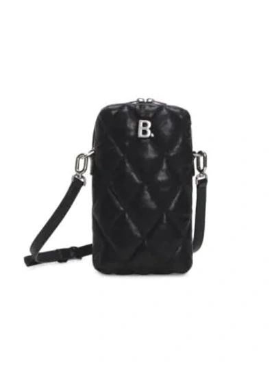 Shop Balenciaga Touch Quilted Leather Crossbody Bag In Black