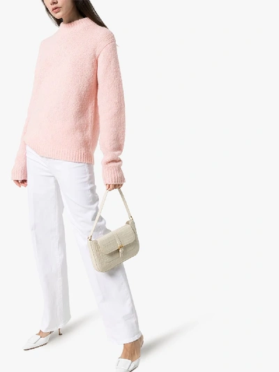 Shop Tibi Cozette Knit Sweater In Pink