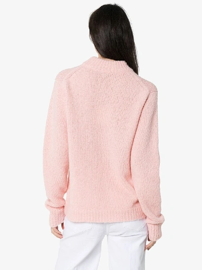 Shop Tibi Cozette Knit Sweater In Pink