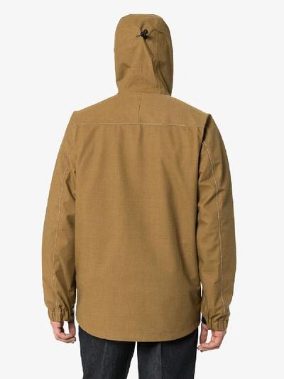 Shop And Wander Brown Layered Hooded Jacket