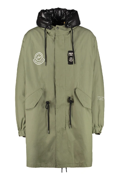 Shop Moncler Parka Fulcrum With Removable Padding In Green