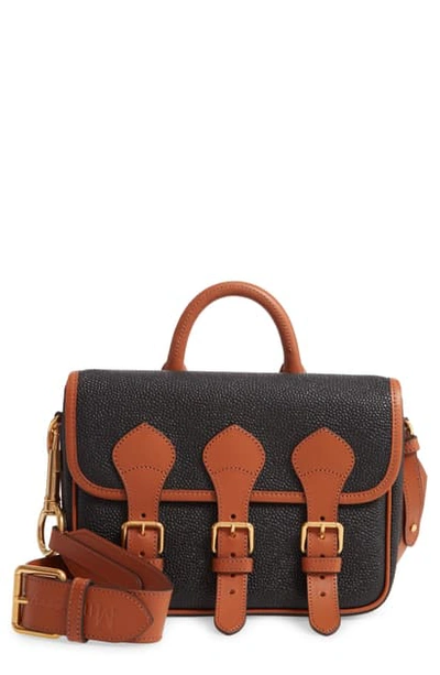 Mulberry & Acne Studios Scotchgrain Leather Messenger Bag In Black-tan |  ModeSens