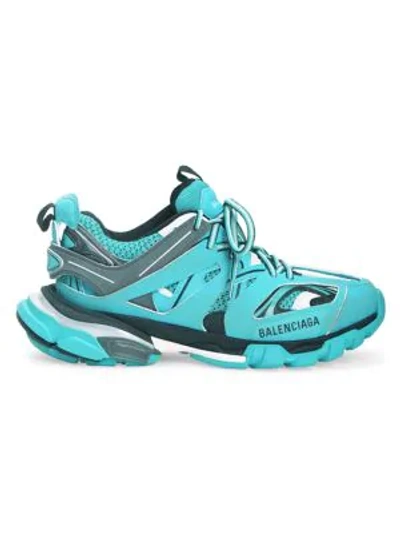 Shop Balenciaga Track Sneakers In Turquoise