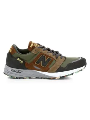 New Balance 575 Made In Uk Suede \u0026 Mesh Sneakers In Green | ModeSens