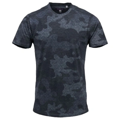 Shop Lords Of Harlech Taylor Crew Tee In Chevron Camo Grey