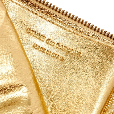 Shop Comme Des Garçons Comme Des Garcons Sa3100g Gold Wallet