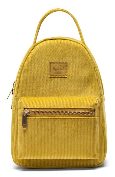 Shop Herschel Supply Co Mini Nova Backpack In Golden Palm