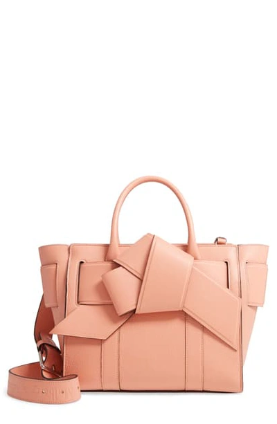 Shop Mulberry & Acne Studios Musubi Bayswater Leather Satchel In Acne Pink