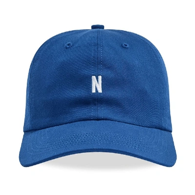 Shop Norse Projects Twill Sports Cap In Blue