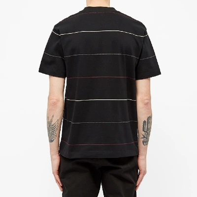 Shop Norse Projects Johannes Thin Stripe Tee In Black