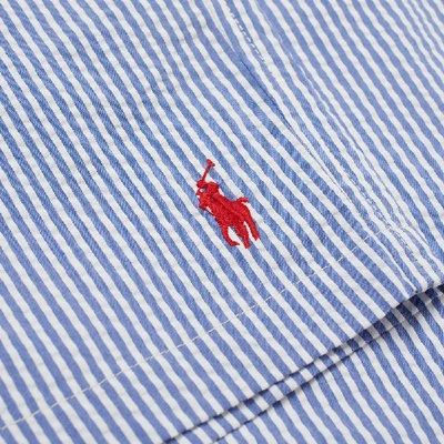 Shop Polo Ralph Lauren Striped Traveller Swim Short In Blue