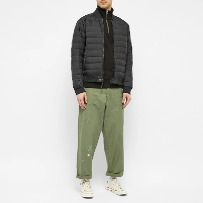 Shop Polo Ralph Lauren Down Filled Bomber Jacket In Black