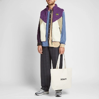 Shop Aimé Leon Dore Polar Fleece Vest In Purple