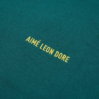 Shop Aimé Leon Dore Jersey Logo Tee In Green