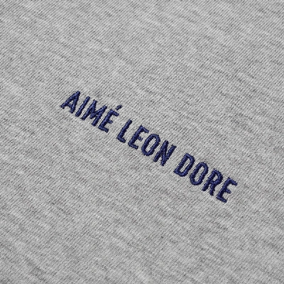 Shop Aimé Leon Dore Jersey Logo Tee In Grey