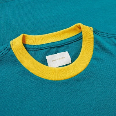 Shop Aimé Leon Dore Jersey Colourblock Tee In Green