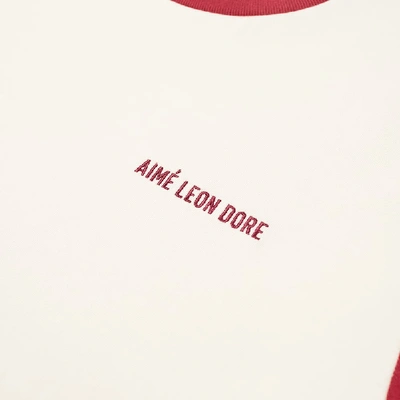 Shop Aimé Leon Dore Jersey Colourblock Tee In Pink