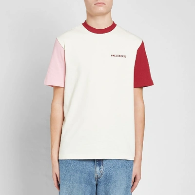 Shop Aimé Leon Dore Jersey Colourblock Tee In Pink