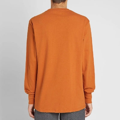 Shop Aimé Leon Dore Long Sleeve Jersey Logo Tee In Orange